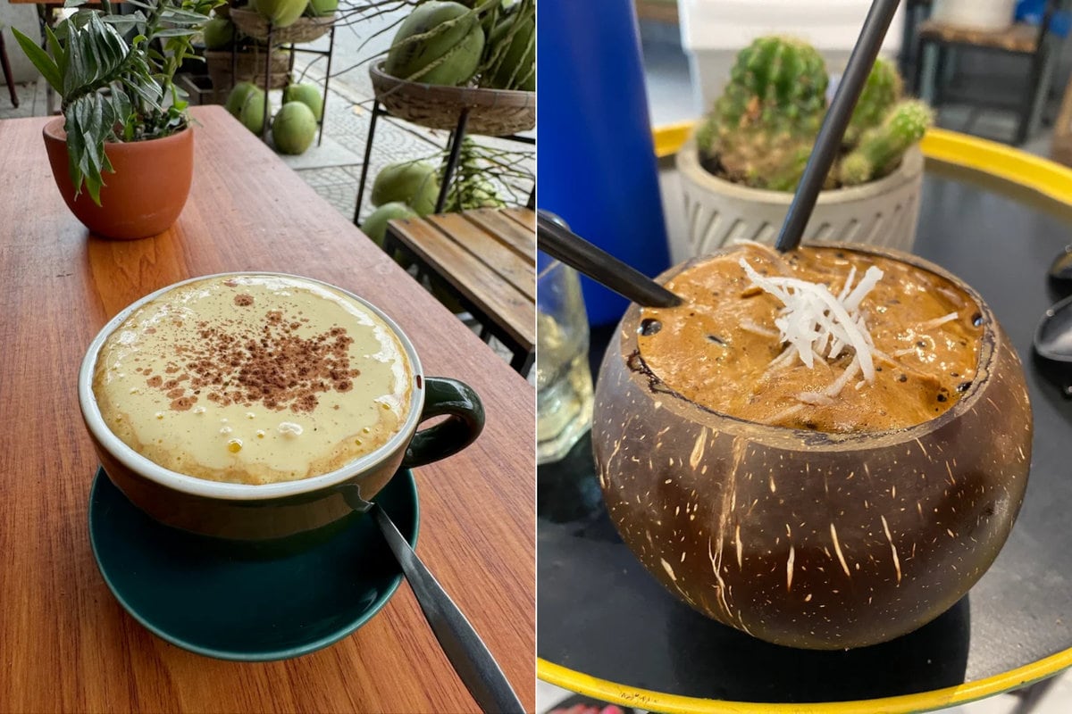 From egg coffee to coconut coffee, every sip here is a new flavor adventure